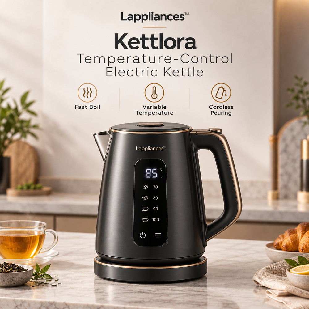 Lappliances™ Kettlora Temperature-Control Electric Kettle