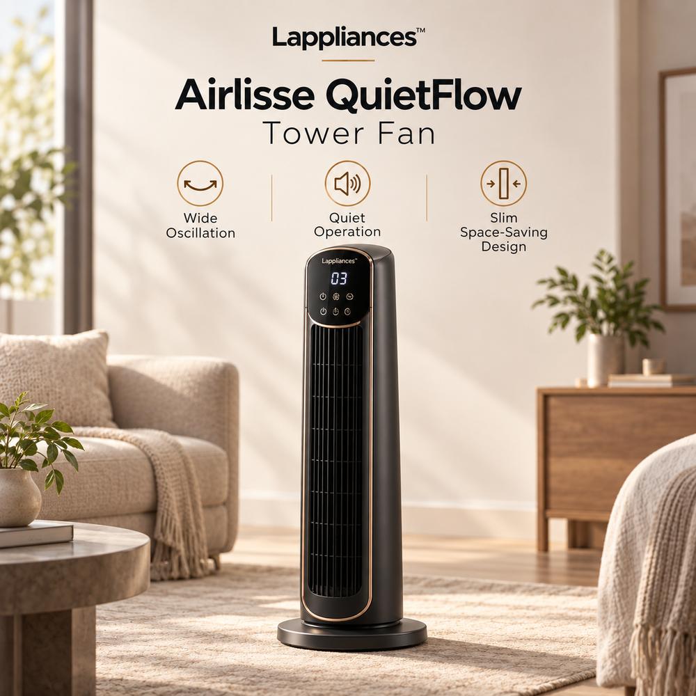 Lappliances™ Airlisse QuietFlow Tower Fan